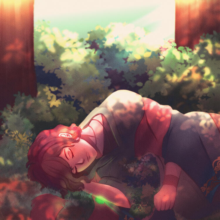 Resting in the Woods